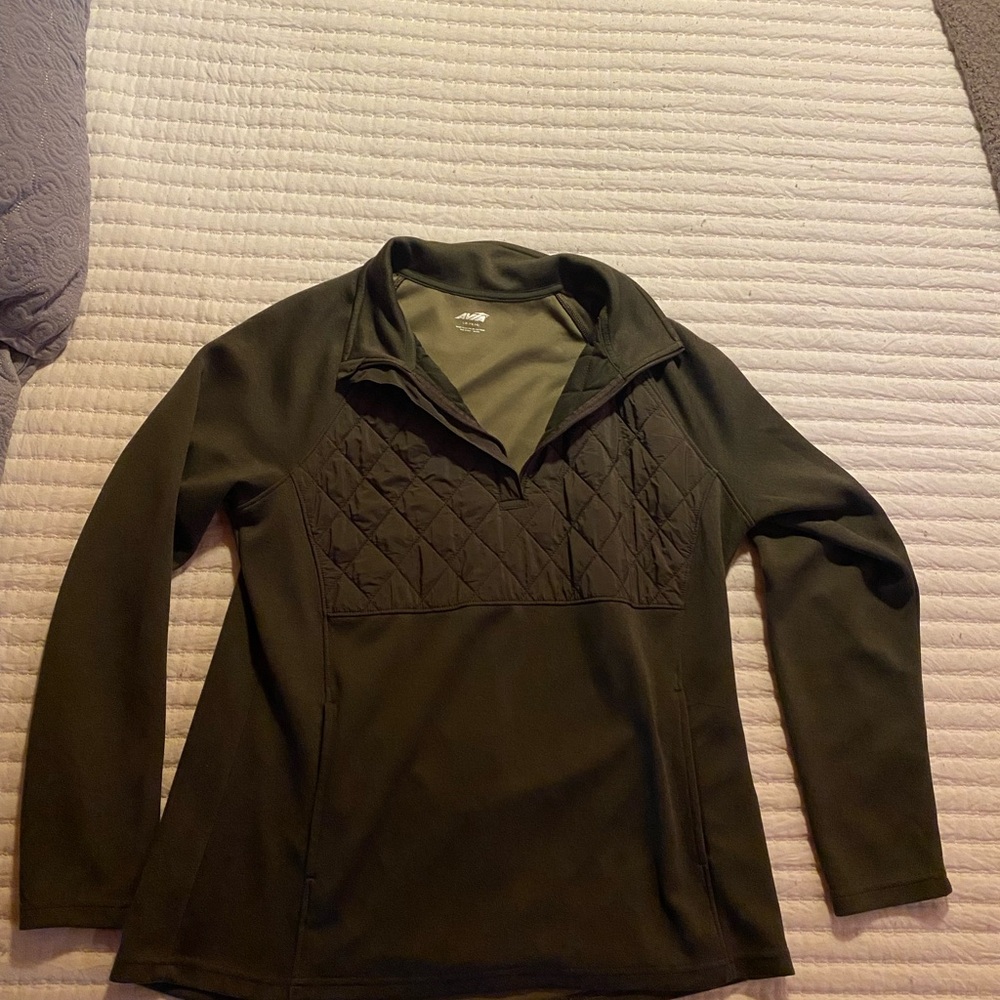 Avia Olive Green Casual Outdoor Pullover Jacket